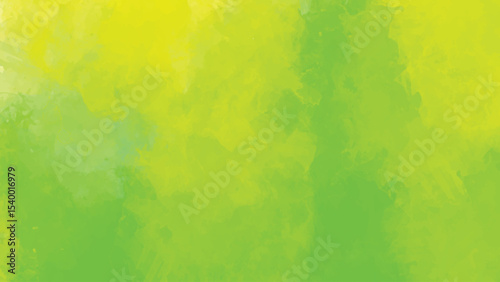 Abstract Lime Green and Yellow Watercolor Wash Background Texture Digital Painting Soft Gradient Shades Spring Summer Nature Theme Design Element