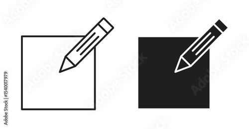 Edit icon Logos. Flat Vector Icon Design Template