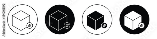 Eco packaging icon