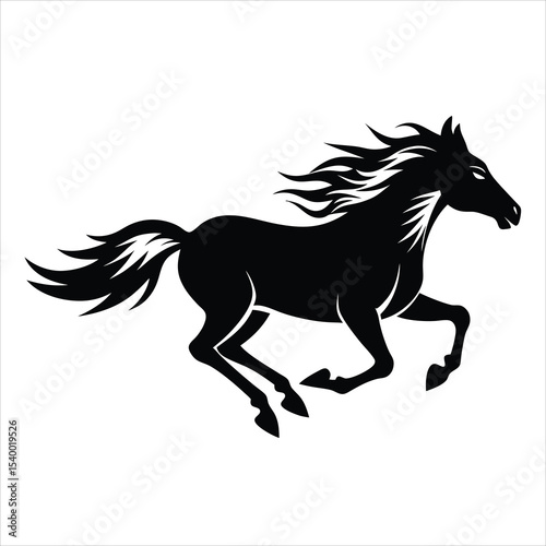 horse silhouette vector, horse silhouette illustration, Horse vector illustration silhouette, horse icon