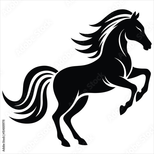 horse silhouette vector, horse silhouette illustration, Horse vector illustration silhouette, horse icon