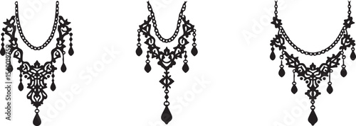 Silhouette jewelry and accessories for women black color only
