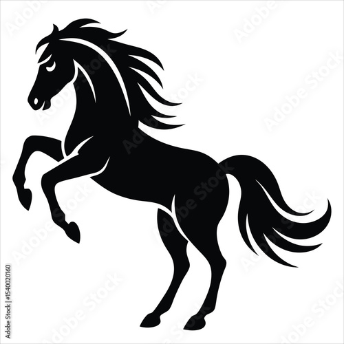 horse silhouette vector, horse silhouette illustration, Horse vector illustration silhouette, horse icon