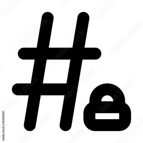 Hashtag with Circle / Hashtag Topic