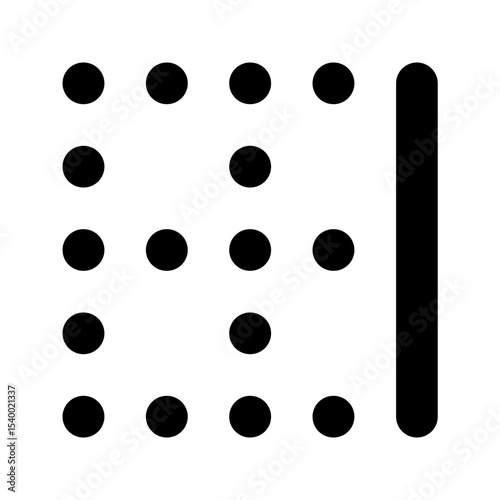 Braille Four / Four Dots (Horizontal)