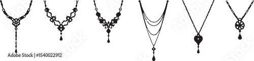 Silhouette jewelry and accessories for women black color only