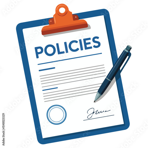 Contract papers document stack vector isolated white background