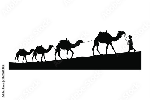 camels in the desert, camel, desert, horse, silhouette, vector, sunset, illustration, animal, egypt, sand, sun, nature, travel, cowboy, landscape, caravan, wild, camels, sky, western, sahara, people, 