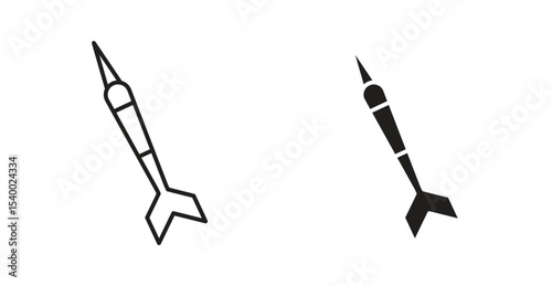 Dart icon for social media, app, and web design. Vector illustration.