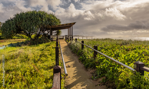 A shelter overlooking Park Beach, Coffs Harbour, New South Wales.