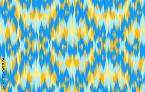 Design ikat pattern abstract geometric ikat ethnic, folk pattern Aztec style, Gyp sy, Mexican, Indian, Scandinavian, design ikat for background, wallpaper, carpet, wrapping, fabric, textile fashion. 