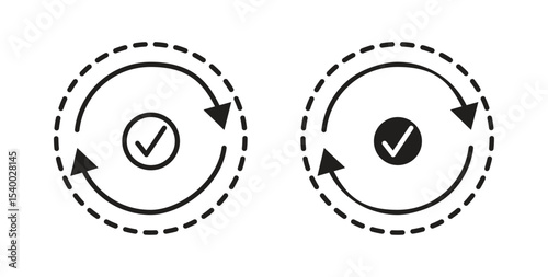 Consistency icon Logos. Flat Vector Icon Design Template