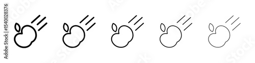 gravity icon isolated vector on white background set