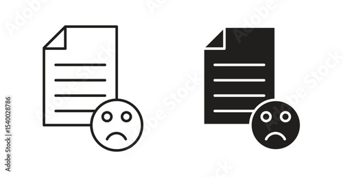 Complaint icon Logos. Flat Vector Icon Design Template