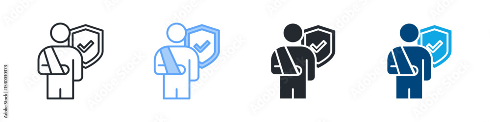 Accident Icon Set Multiple Style. Design In Outline, Blue, Glyph, Dual Tone Accident Icon Set Multiple Style. Design In Outline, Blue, Glyph, Dual Tone