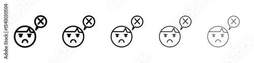 helpless human icon isolated vector on white background set