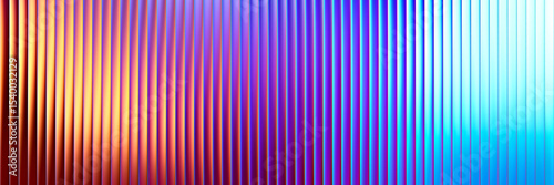 Futuristic neon ribbed fractal glass waves textures blend into mesmerizing gradient. Bold and dynamic design blending bright colors and geometry visuals full of energy and rhythm. Vector illustration