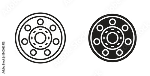 Car bearing icon Logos. Flat Vector Icon Design Template