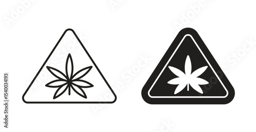 Cannabis packaging warning sign