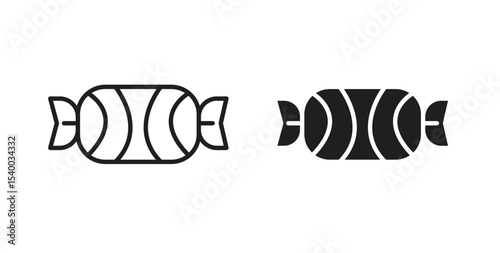 Candy icon Logos. Flat Vector Icon Design Template