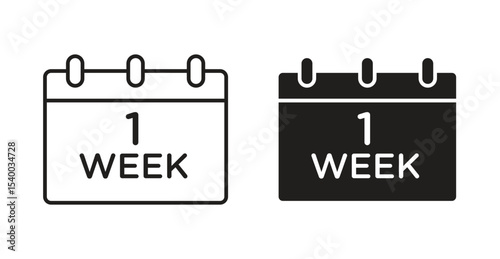 Calendar week icon