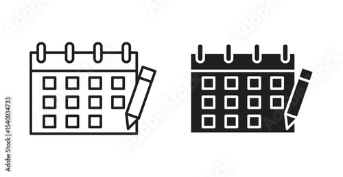Calendar pen icon