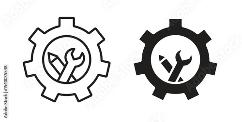 Business development icon Logos. Flat Vector Icon Design Template