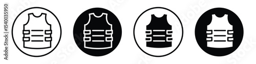Bulletproof vest icon