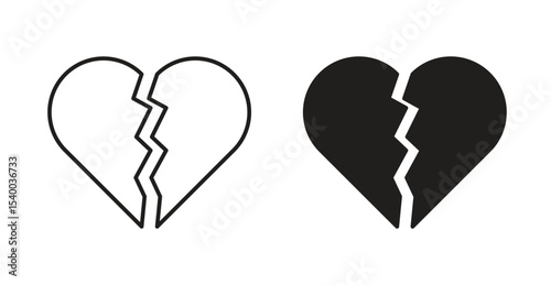 Broken heart icon