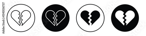Broken heart icon