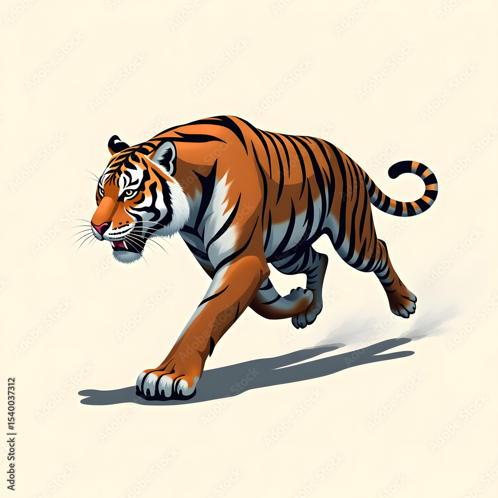 Naklejka premium Tiger vector design