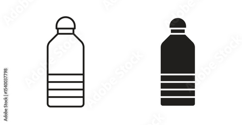Bottle icon Logos. Flat Vector Icon Design Template