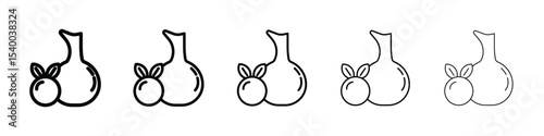 Olive oil icon isolated vector on white background set