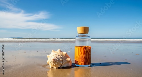 Coastal Serenity Beachside Relaxation with Ocean Essence and Seashell Charm