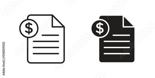 Bill paid icon Logos. Flat Vector Icon Design Template