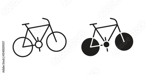 Biking mountain icon
