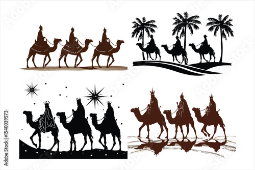camels in the desert, camel, desert, horse, silhouette, vector, sunset, illustration, animal, egypt, sand, sun, nature, travel, cowboy, landscape, caravan, wild, camels, sky, western, sahara, people, 