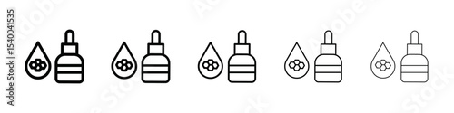 propolis icon isolated vector on white background set