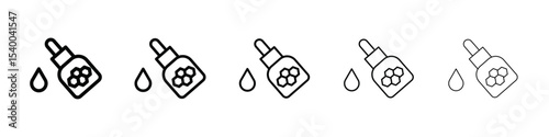 propolis icon isolated vector on white background set