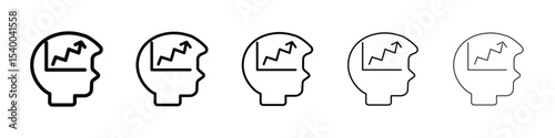 Productive man icon isolated vector on white background set
