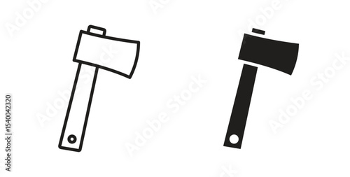 Axe icon Logos. Flat Vector Icon Design Template