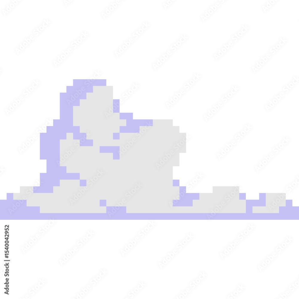 Fototapeta premium Cloud Pixel Art