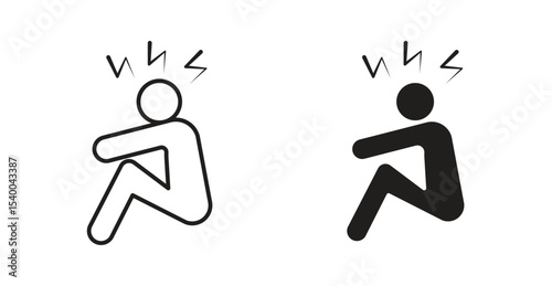 Anxiety or stress icon