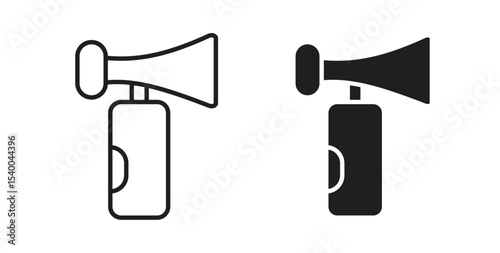Air horn icon Logos. Flat Vector Icon Design Template