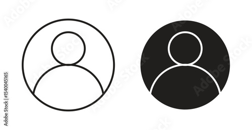 Account icon Logos. Flat Vector Icon Design Template