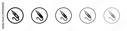 soldering iron icon isolated vector on white background set