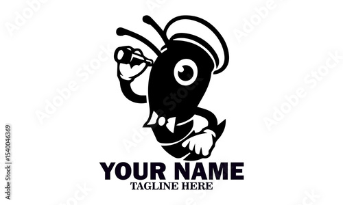 Fresh Shrimp Pirate Mascot Icon, Fresh Shrimp Pirate Mascot Vector Illustration and Fresh Shrimp Pirate Mascot Logo Design