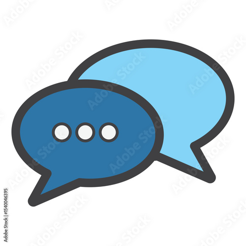 Speech Bubbles Icon - Communication & Messaging Symbol