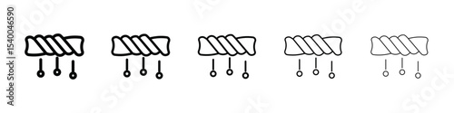 squeeze wet laundry icon isolated vector on white background set