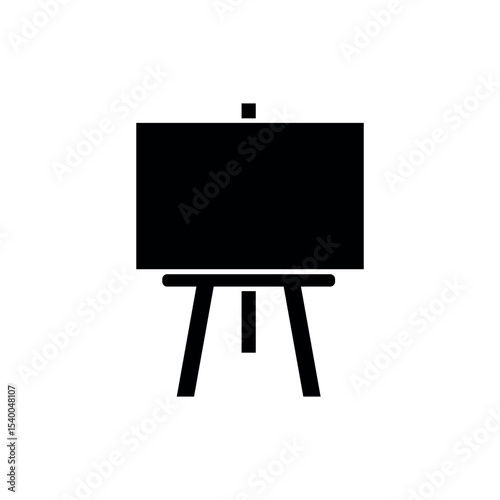 easel icon on white background	